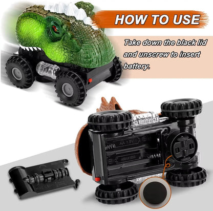 Dinosaur Toy for Kids Car Tyrannosaurus Rex Electric Universal Boy Toy Dinosaur Interactive Games Animal Dinosaur Model Car Gift