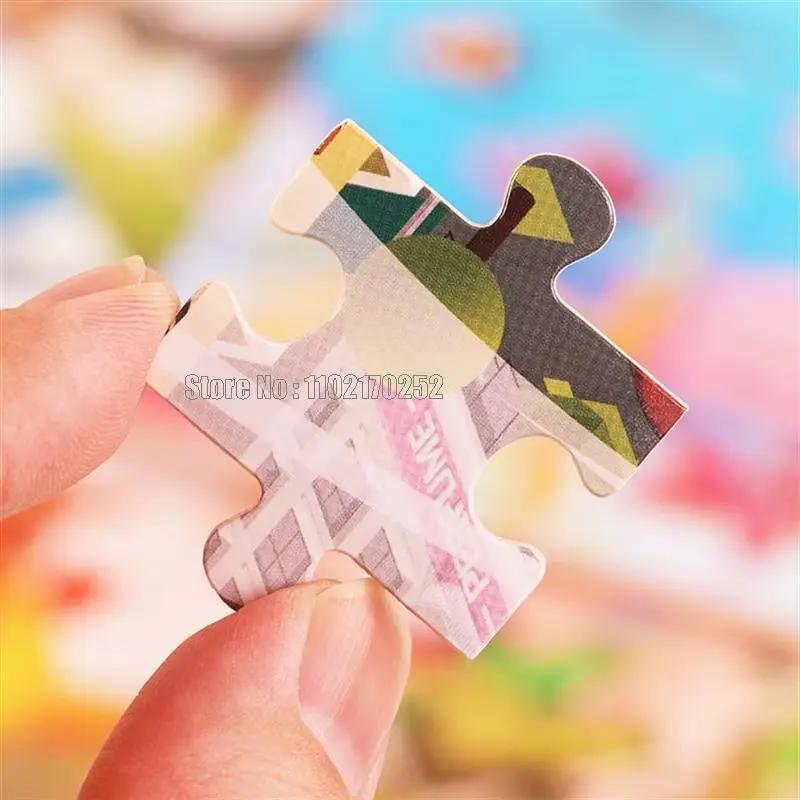 30Pcs Animals Dinosaur Puzzle Wooden Preschool Kids Cartoon Learning Educational Christmas Toys