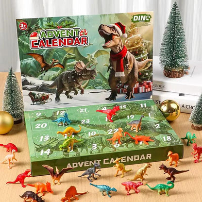 Advent Calendar 2025 Dinosaur Toys 24 Days Countdown Calendar to Christmas Surprise Toys Set with Different Dinosaur Figurine Gi