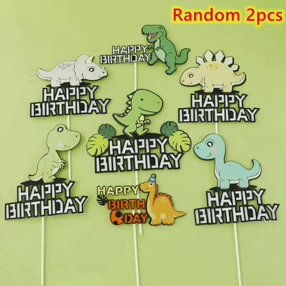 Dinosaur Cake Topper Birthday Decor Roar Dinosaur Birthday Party Cake Decor Baby Shower Gift Kids Cake Dessert Baking Decorating