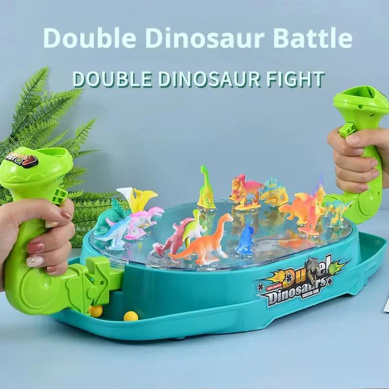 Children'S Two-Player Battle Catapult Dinosaur Board Game Pinball Catapult Toy Parent-Child Interactive Educational Toy