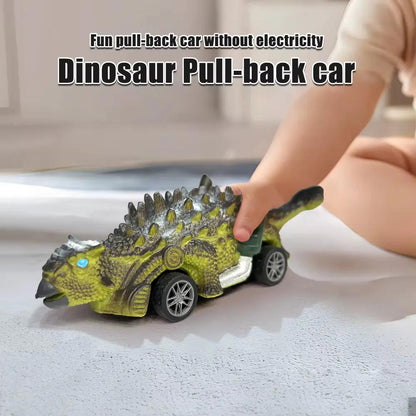 6- Pack ABS Dinosaur Revolving Toy Cars: Unbeatable Durability, Batteryless Design, and Soft - Rubber, Drop - Proof Build! Ide