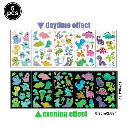 Dinosaur Party Goodie Bags Fillers Tattoo Keychain Rubber Slap Bracelet Dino Ring Kids Dinosaur Birthday Party Supplies Gift Toy