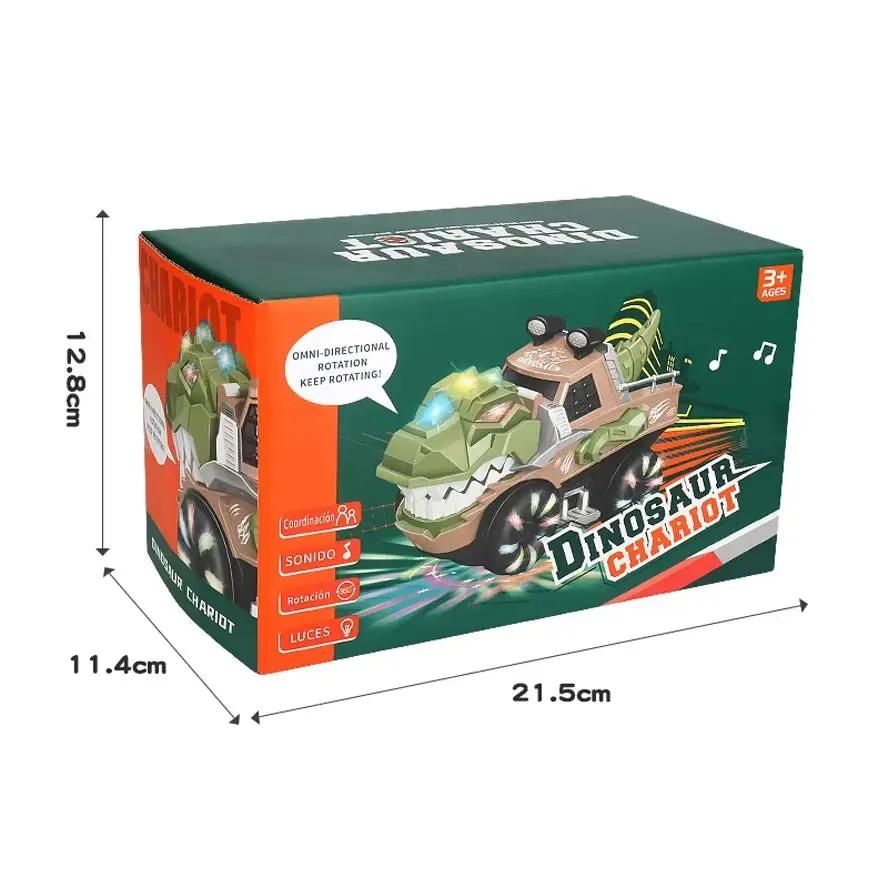 Dinosaur Car Toy for Kids - Electric Dancing Deformation Rotating Features Perfect Gift for Boys & Girls on Christmas or Birthda