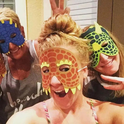 5PCS Funny Kids Mask Role Playing Dino Dinosaur Theme Party Supplies Cosplay Dress up Juegos De Fiesta Kinder Speelgoed