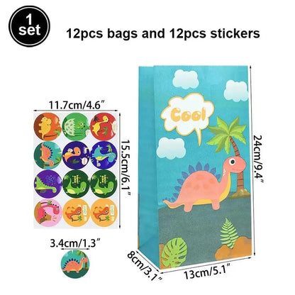 Dinosaur Party Goodie Bags Fillers Tattoo Keychain Rubber Slap Bracelet Dino Ring Kids Dinosaur Birthday Party Supplies Gift Toy