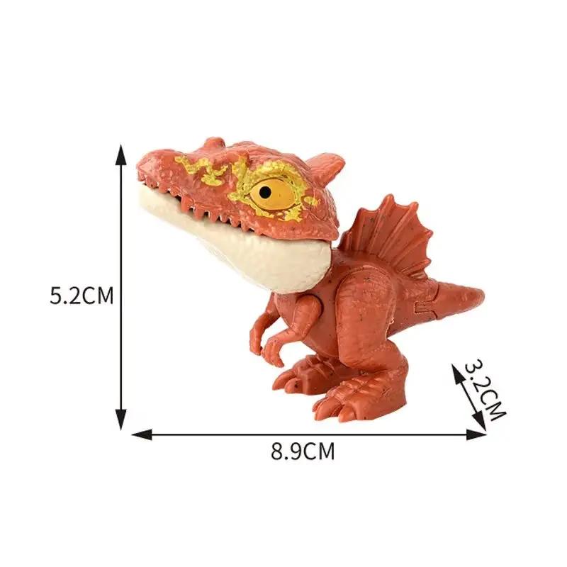 Jurassic Finger Biting Dinosaur Model Toys for Boys Triceratops Tyrannosaurus Ankylosaurus Tricky Interactive Animals Dino Toy