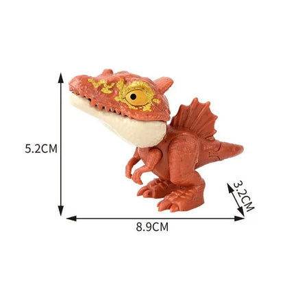 Jurassic Finger Biting Dinosaur Model Toys for Boys Triceratops Tyrannosaurus Ankylosaurus Tricky Interactive Animals Dino Toy