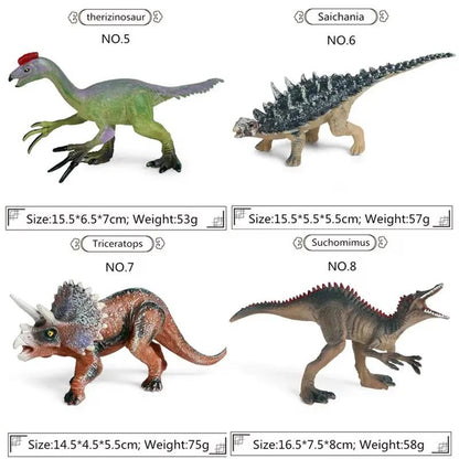 High Quality PVC Jurassic Dinosaurs World Action Figures Tyrannosaurus Brachiosaurus Rex Model Toy for Children Christmas Gifts