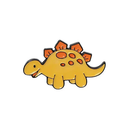 Dinosaur Series Enamel Pins Book Skate Rock LGBT Animal Brooches Lapel Badges Funny Cartoon Jewelry Gifts for Children Wholesale