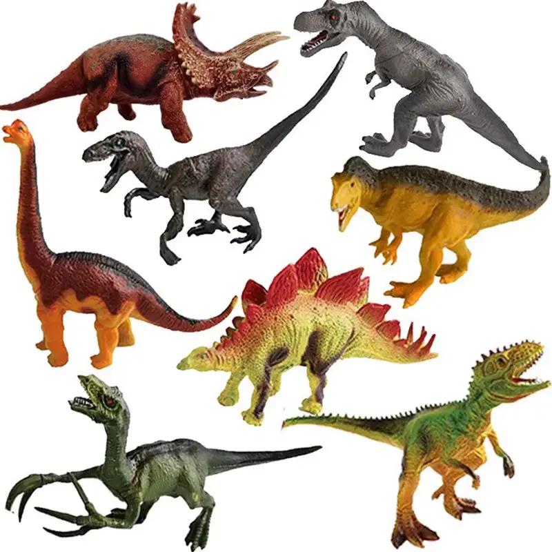 Spinosaurus Indominus Rex ,Stegosaurus Triceratops Velociraptor Tyrannosaurus Animals Model,Plastic Dinosaur Animal Figures