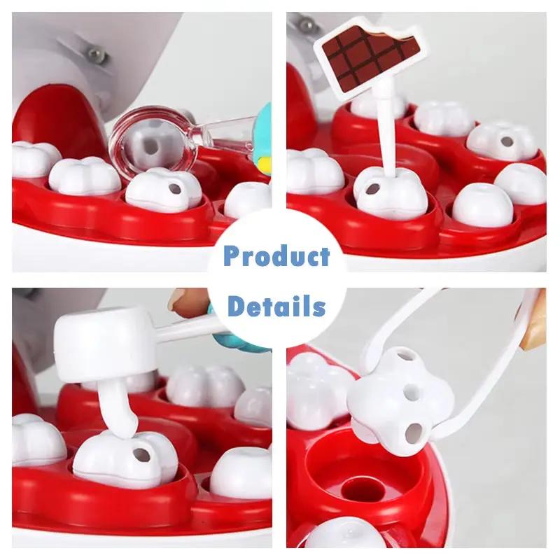Pet Dentist Toy Pretend Play Doctor Educationa Toys for Children Simulation Medicine Tooth Extraction Teeth Model Gifts for Kids