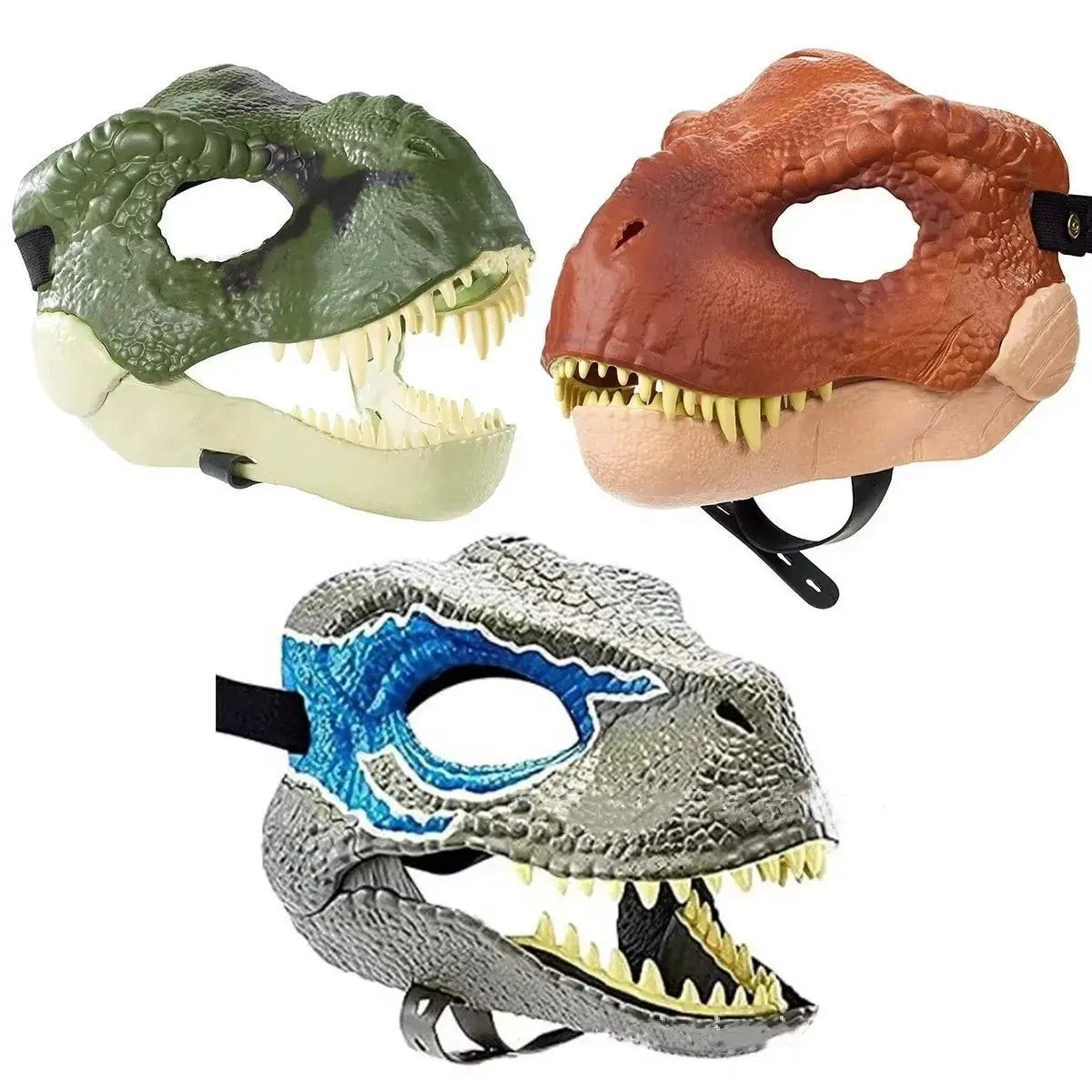 Christmas Cute Animal Tyrannosaurus Rex Mask Holiday Party Decoration Headgear Halloween Dinosaur Mouth Mask Mask