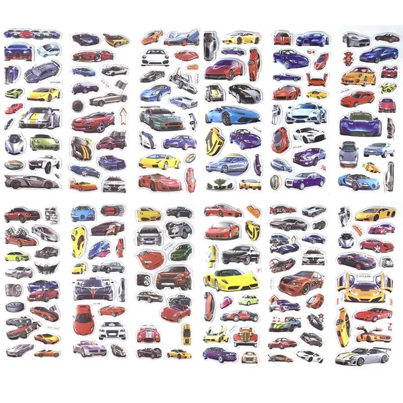 12 Sheets/Set 3D Dinosaur Stickers for Kids Toys Home Wall Decor Cartoon Sticker Scrapbooking Boys Notebook Diary Label
