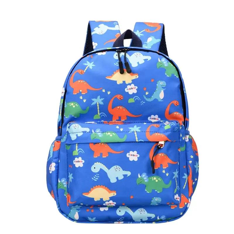 2025 New Dinosaur Fashion Kids Backpack for 3-7 Years Old Children Kindergarten School Bag Korean Style Cute Dinosaur Print