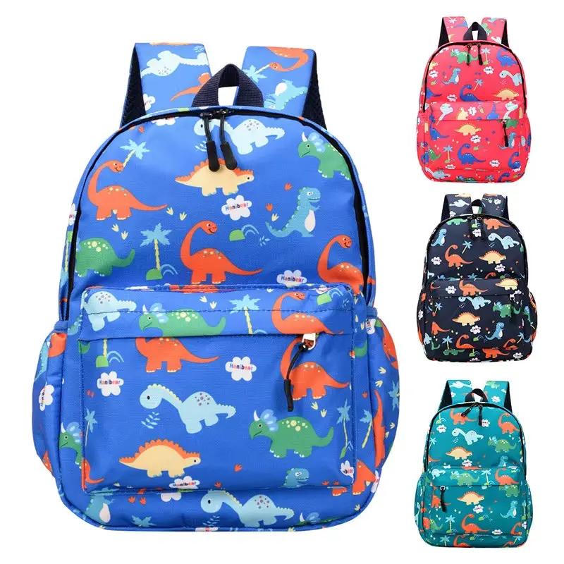 2025 New Dinosaur Fashion Kids Backpack for 3-7 Years Old Children Kindergarten School Bag Korean Style Cute Dinosaur Print