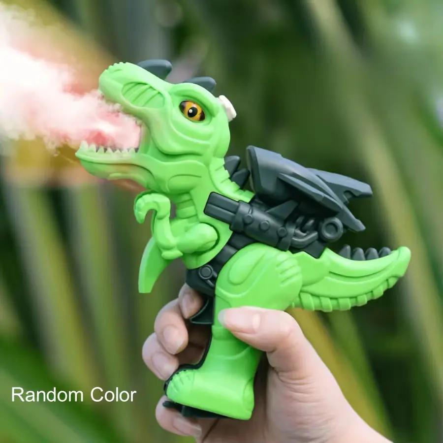 Children'S Electric Handheld Dinosaur Spray Tyrannosaurus Rex Triceratops Mechanical Electric Dinosaur Novel Funny Toys