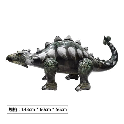 3D Large Walking Dinosaur Foil Balloons Jungle Animal Boys Birthday Party Decors Jurassic Standind Dragon Kids Toys Air Globos
