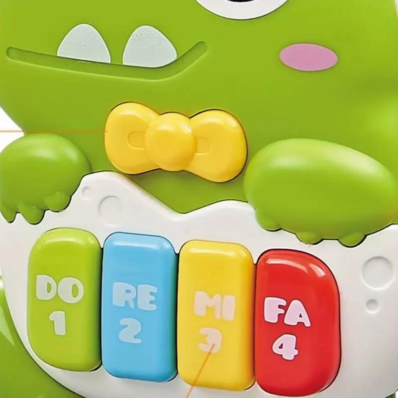 Kids Sound and Light Dinosaur Children'S Cartoon Finger Electronic Piano Toys Early Education Puzzle Music Toys for Toddler