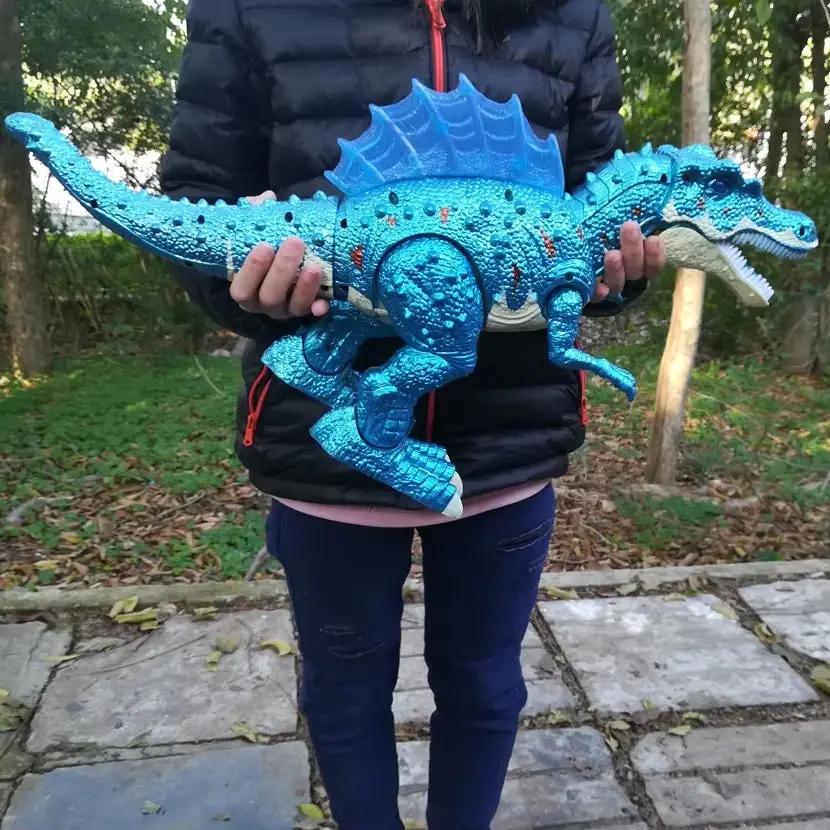 Electric Walking Dinosaur Toy with Ledsound Jurass Park World Dinosaur Robot Tyrannosaurus Rex Electronic Pet Toys for Boys Kid