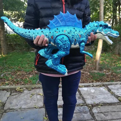 Electric Walking Dinosaur Toy with Ledsound Jurass Park World Dinosaur Robot Tyrannosaurus Rex Electronic Pet Toys for Boys Kid