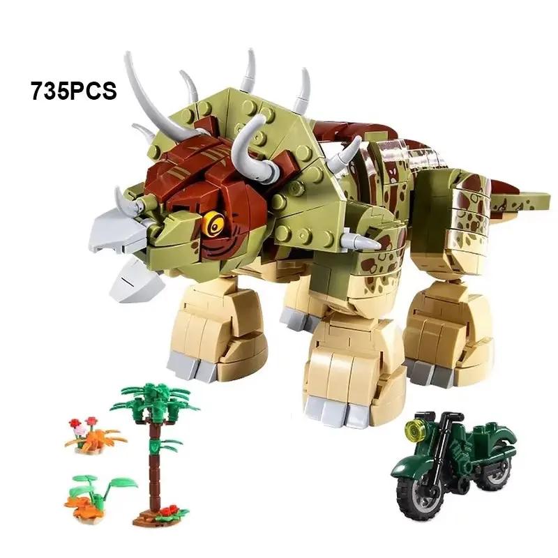 Jurassic Dinosaurs World Animal Park Blocks Building Brick Dinosaur Figures City Dino Robot Dinosaurios Toys for Children Gifts