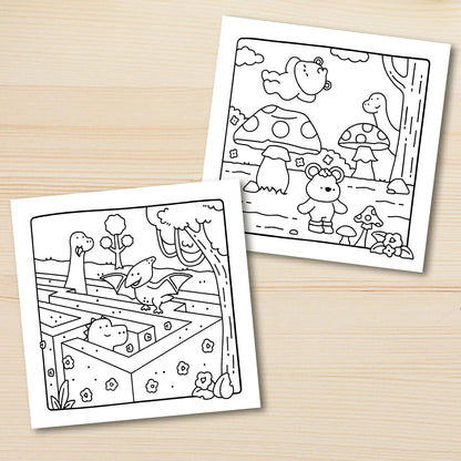 JURASSIC PARK Bold-Easy Patterns Coloring Book for Adults Cute Drawing Book Perfect Gift for Party and Birthday