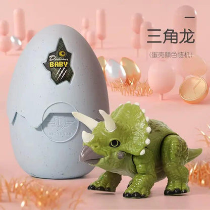 High Quality with LED Sound Dinosaur Toys Hatching Dinosaur Eggs Toy Tyrannosaurus Triceratops Raptor Puzzle Baby Birthday Gift