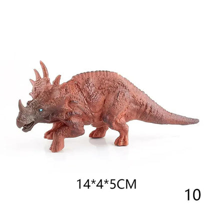 Nori Mini Simulated Dinosaur Toys Jurassic Tyrannosaurus Rex Model Triceratops Collection Figures
