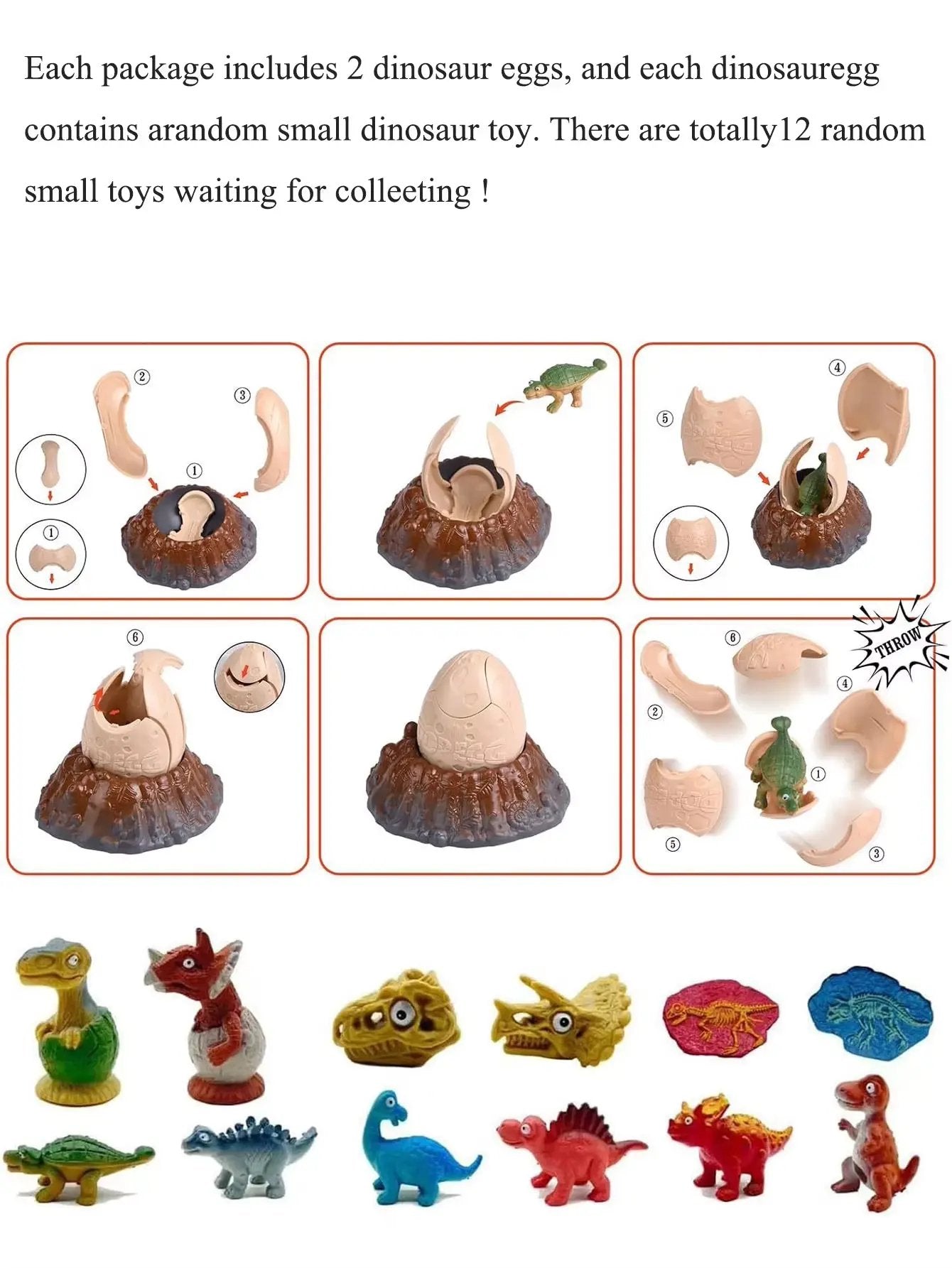 Dinosaur Model Toys, Toy Dinosaurs That Can Eat Eggs, Lay Eggs, and Swing Walking, Suitable for Boys, Girls' Birthday Gift Toys