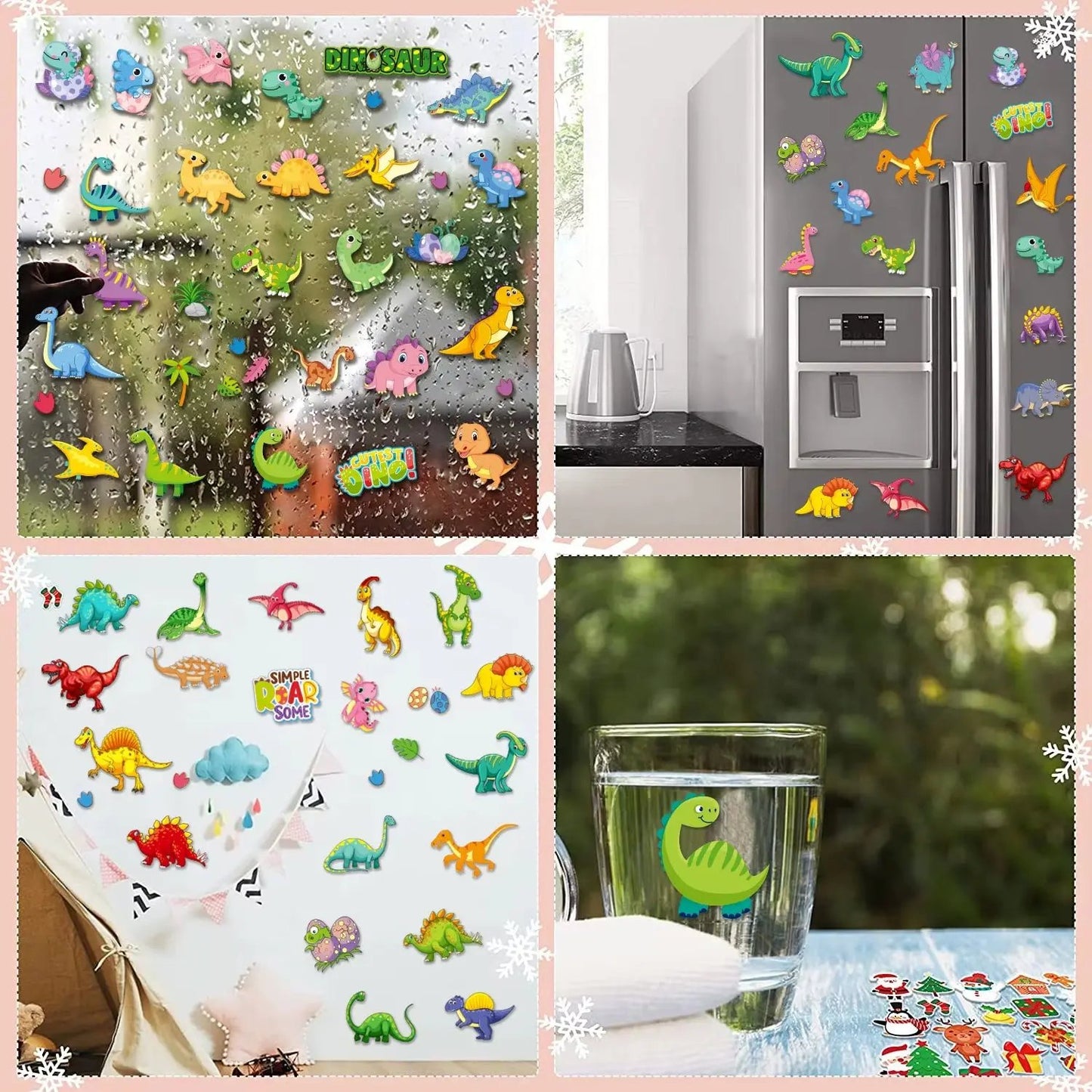 229Pcs Children Scenes Jelly Sticker Books Reusable Hand-On Puzzle Game Animal Dinosaur for Kids Montessori Early Education Gift