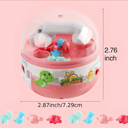 Kids Mini Gacha Machine Catching Dinosaur Machine Clamping Doll Parent Child Interactive Toy