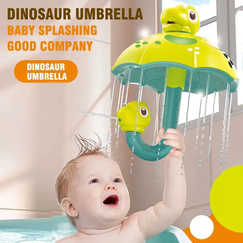 Kids Dinosaur Umbrella Shower Children'S Water Spray Bath Toy Spinning Fun Parent-Child Interactive Bath Toys