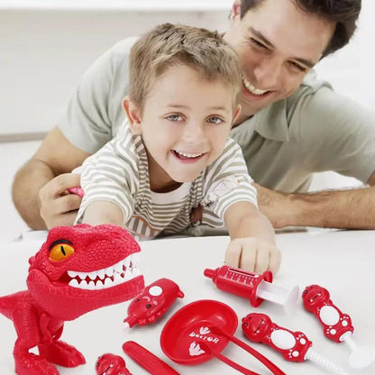 Dinosaur Teeth Pretend Doctors Teaching Aids Role Montessori Educational Cartoon Simulation Game Kids Intelligence Toys Gifts