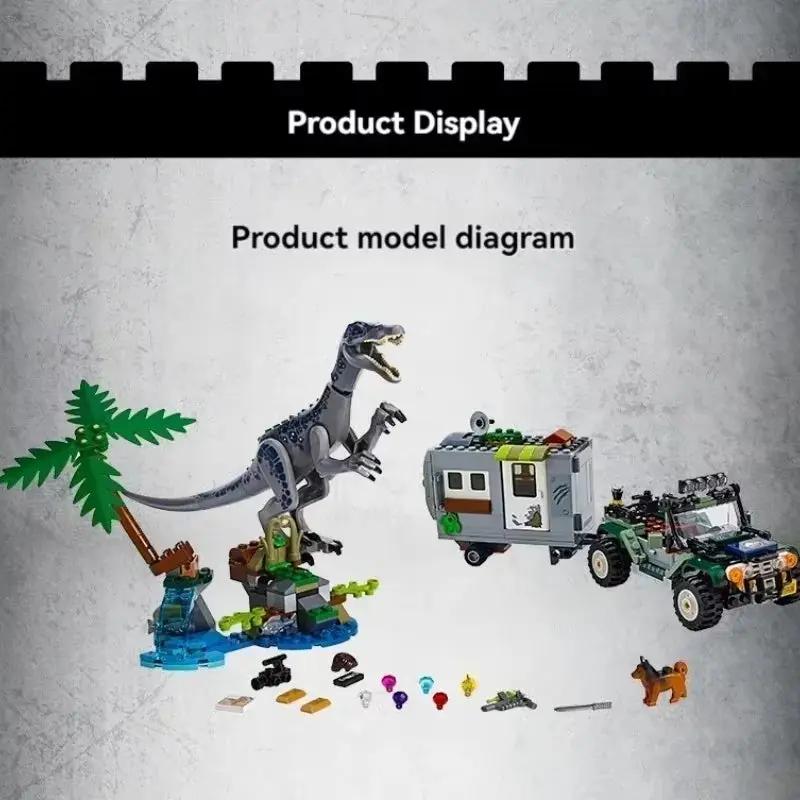 Dinosaur Series Heavy Claw Dragon Capture Baryonyx Face-Off the Treasure Hunt Building Blocks Fit MOC Set Toys for Kids Gifts