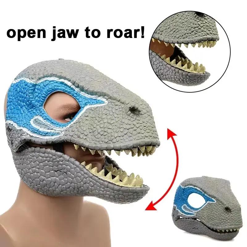 Christmas Cute Animal Tyrannosaurus Rex Mask Holiday Party Decoration Headgear Halloween Dinosaur Mouth Mask Mask