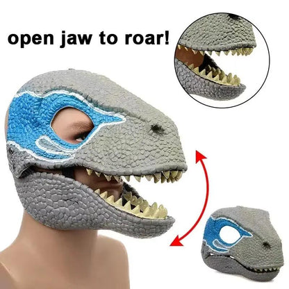 Christmas Cute Animal Tyrannosaurus Rex Mask Holiday Party Decoration Headgear Halloween Dinosaur Mouth Mask Mask