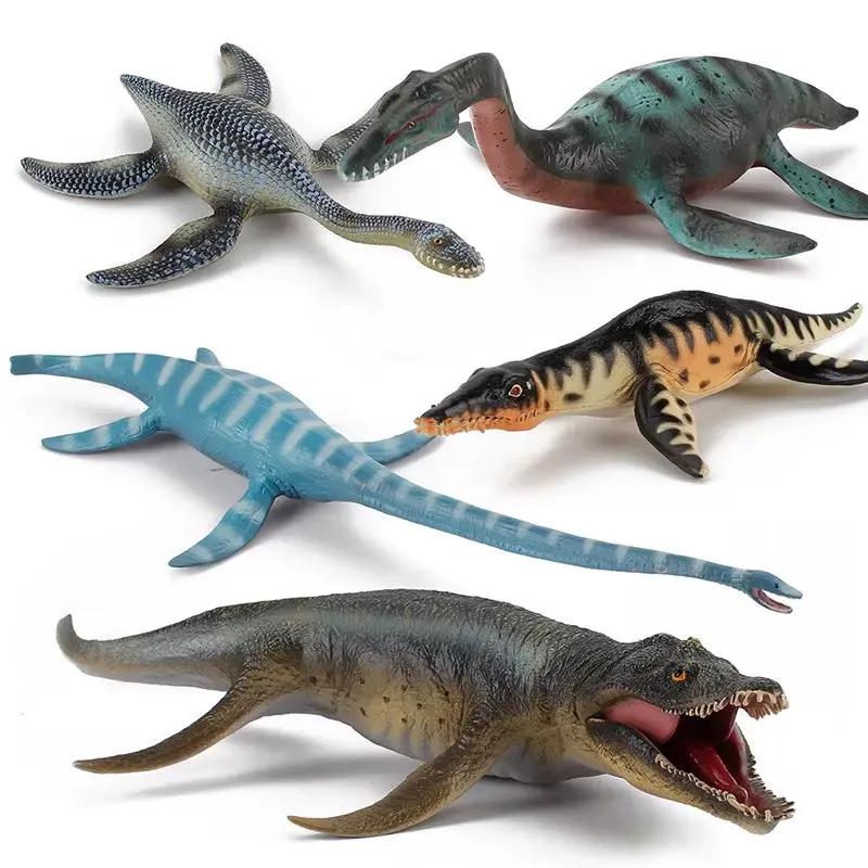 Realistic Jurassic Ancient Beasts Prehistoric Biological Model Solid Plesiosaur Dinosaurs Action Figures Toys for Kids Xmas Gift