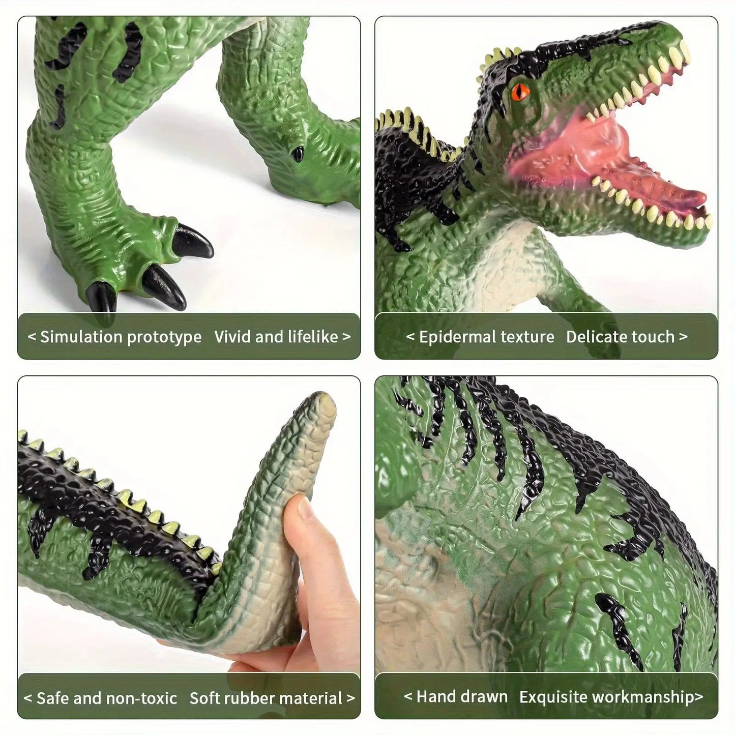 Large Inflateable Dinosaur,Birthday Party Decoration, Dinosaur Gift for Boys&Girls Ages3-5,Educational Prehistoric Learning Play