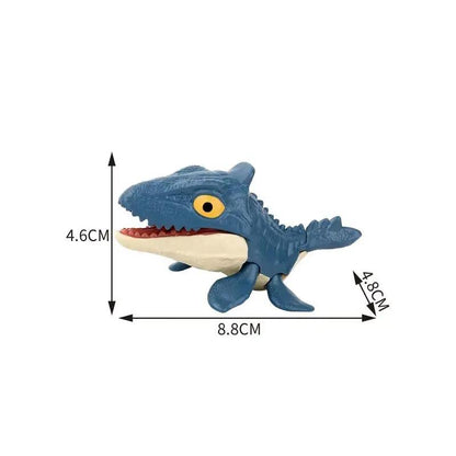 Jurassic Finger Biting Dinosaur Model Toys for Boys Triceratops Tyrannosaurus Ankylosaurus Tricky Interactive Animals Dino Toy