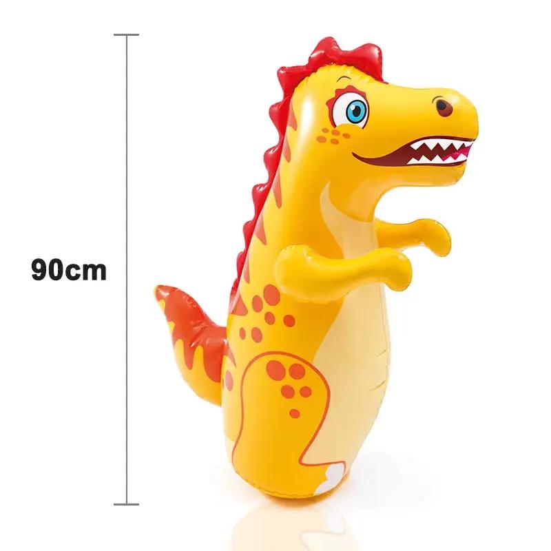 Children Adult Tumbler Boxing Inflatable Standing Punching Bag Boys Dinosaur Sport Toys Kids Activity Outdoors Game Gift