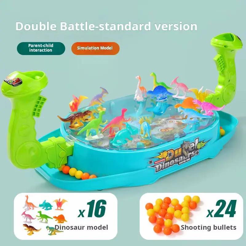 Children'S Two-Player Battle Catapult Dinosaur Board Game Pinball Catapult Toy Parent-Child Interactive Educational Toy