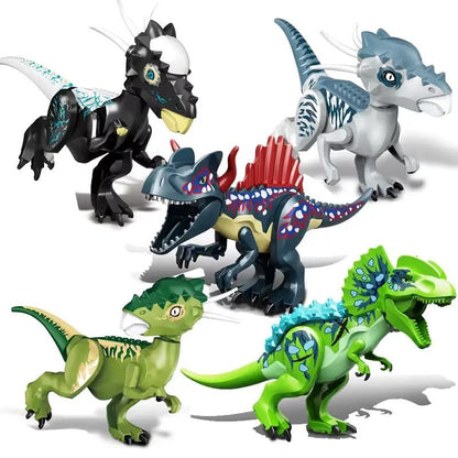 Brutal Raptor Building Jurassic Blocks World 2 MINI Dinosaur Figures Bricks Dino Toys for Children Dinosaurios Christmas