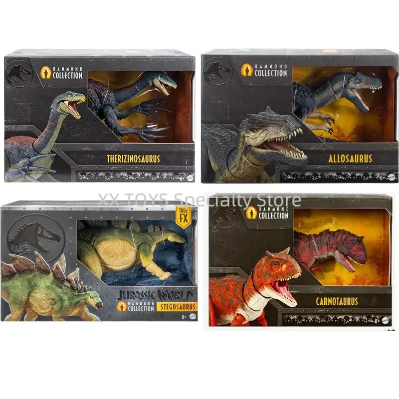 Jurassic World Fallen Kingdom Hammond Collection Dinosaur Action Figure Carnotaurus Stegosaurus Therizinosaurus Collectible Toys