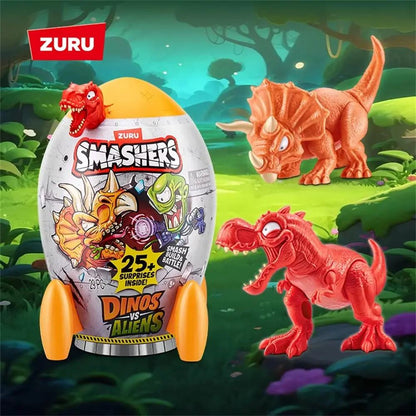 Smashers Dinosaur War Alien Rocket Launcher Blind Box Tyrannosaurus Rex Boy Assembly Toy