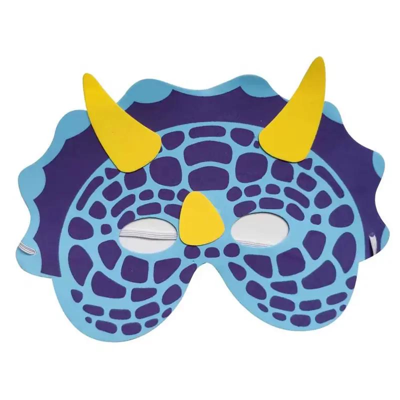 5PCS Funny Kids Mask Role Playing Dino Dinosaur Theme Party Supplies Cosplay Dress up Juegos De Fiesta Kinder Speelgoed