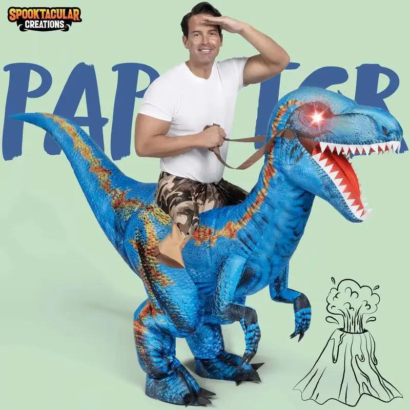The Ultimate Halloween Party Costume: Inflatable Dinosaur Suit for Adults & Kids