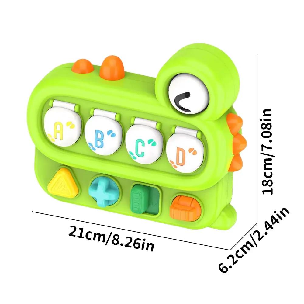 Children Interactive Pop up Animals Toys Dinosaur Puzzle Switch Box Montessori Hand-Eye Coordination Educational Games Kids Toys
