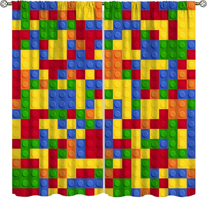 Toddler Dinosaur Curtains, Blue Cartoon Forest Plant Jurassic Cute Dinosaur Animal Windows Treatments Drapes for Boys Kids