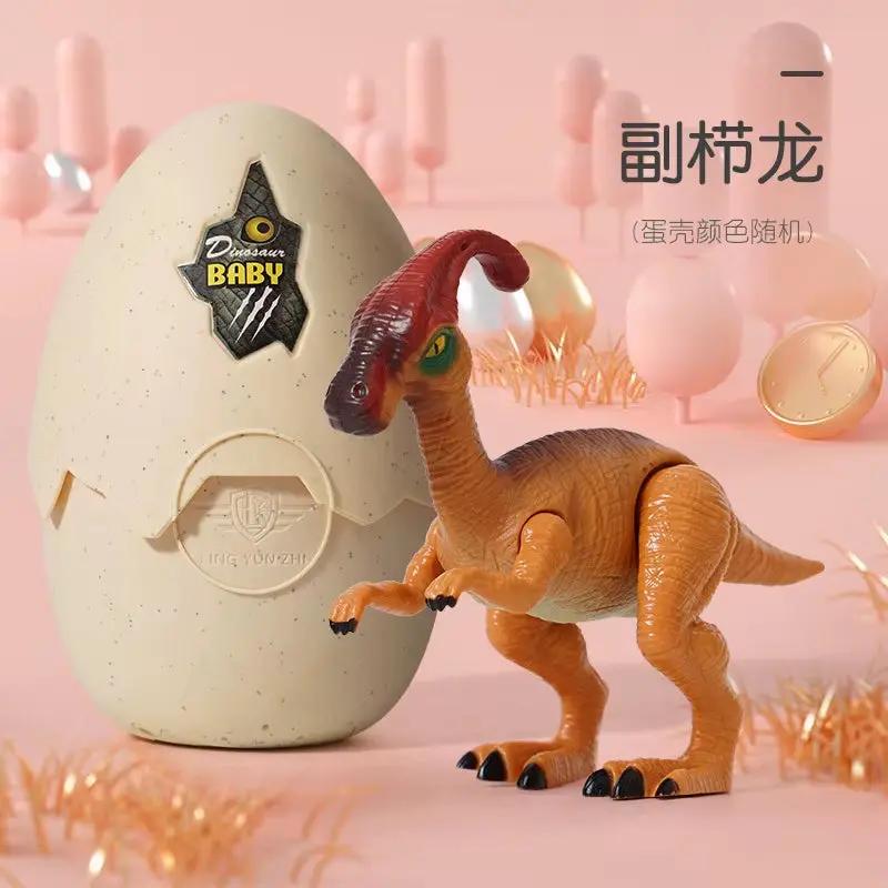 High Quality with LED Sound Dinosaur Toys Hatching Dinosaur Eggs Toy Tyrannosaurus Triceratops Raptor Puzzle Baby Birthday Gift
